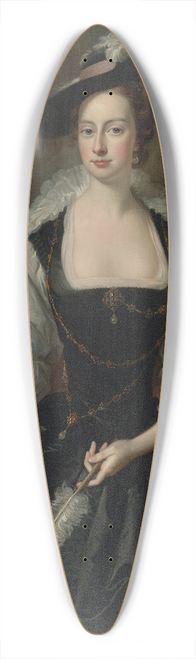 Thomas Hudson - Portrait Of Lady Frances Courtenay 39.3 inch art pintail longboard deck