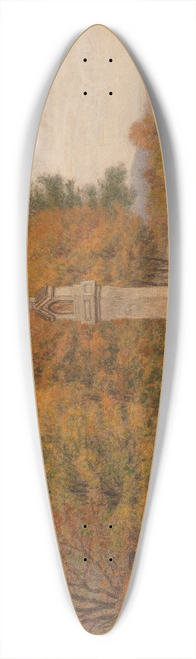 Thomas Leitner - A wayside shrine at the edge of the forest 39.3 inch art pintail longboard deck