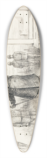 Thomas Nast - Liberty or Death 39.3 inch art pintail longboard deck