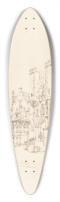 Thomas Shotter Boys - Chateau des Comtes de Flandre, Ghent 39.3 inch art pintail longboard deck