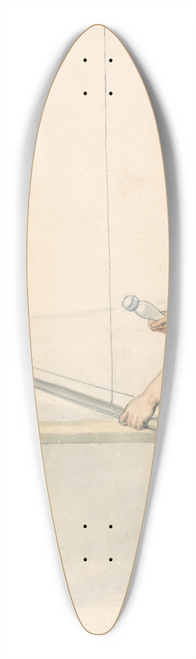 Thomas Stothard - Chinese Youth Weaving 39.3 inch art pintail longboard deck