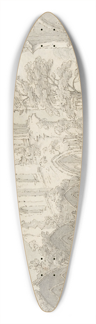 Thomas Sunderland - Interior view of Fountains Abbey, Yorkshire 39.3 inch art pintail longboard deck