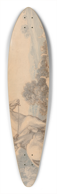 Thomas Sunderland - Myles Sandys Hounds and Huntsmen Scenting a Hare 39.3 inch art pintail longboard deck