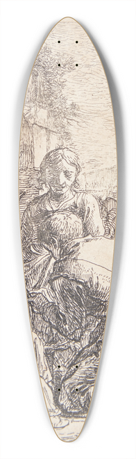 Thomas Wijck - Syerske og smed 39.3 inch art pintail longboard deck