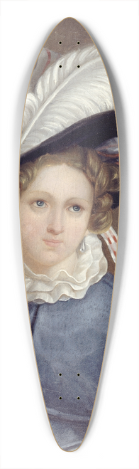 Thophile Gautier - Portrait de femme 39.3 inch art pintail longboard deck