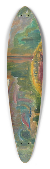 Thorvald Erichsen - Evening Landscape 39.3 inch art pintail longboard deck