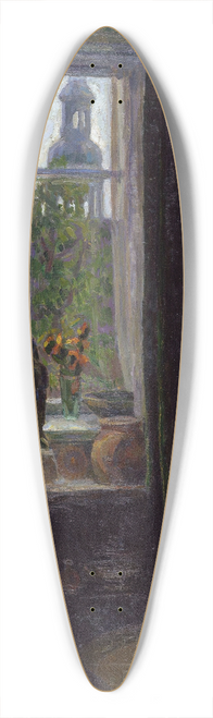 Thorvald Erichsen - Interior from Copenhagen 39.3 inch art pintail longboard deck