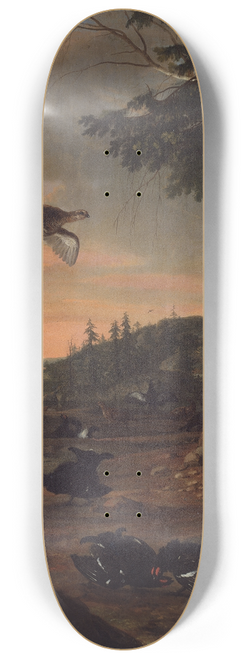 David Klcker Ehrenstrahl - Black Cocks at Ground 8.25 inch art skate deck