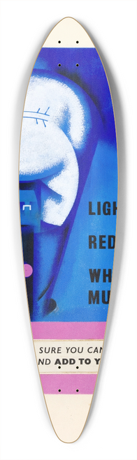 Tom Gentleman - Light mac, red lamp, white mudguard. Cyclists; Make sure you can be seen in the black-out and add to your safety 39.3 inch art pintail longboard deck