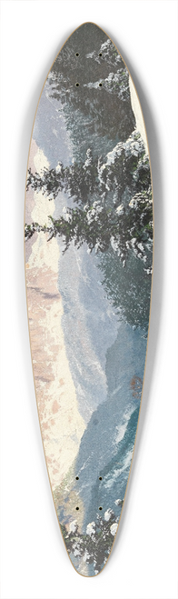 Toni Haller - A Sunny Winter Day with a View of the Dolomites 39.3 inch art pintail longboard deck