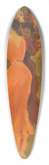Tony Minartz - Dancing under Lanterns 39.3 inch art pintail longboard deck