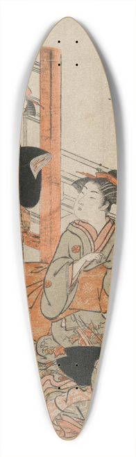 Torii Kiyonaga - Three Women (from the series A Brief Collection of Japanese Beauties) 39.3 inch art pintail longboard deck