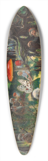 Torsten Wasastjerna - Fairy Tale Princess 39.3 inch art pintail longboard deck