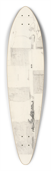 Truman Seymour - Blocks of Stone 39.3 inch art pintail longboard deck