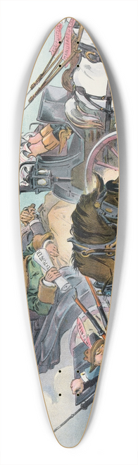 Udo Keppler - Its good is doubtful  its harm is certain 39.3 inch art pintail longboard deck