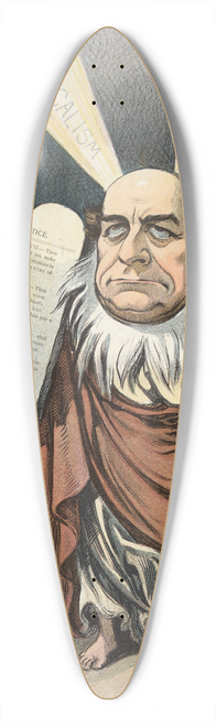 Udo Keppler - The Democratic Moses and his selfmade commandments 39.3 inch art pintail longboard deck
