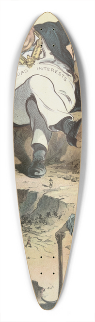 Udo Keppler - The main obstruction at Panama 39.3 inch art pintail longboard deck