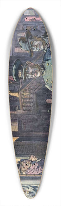 Udo Keppler - Theres a new captain in the district 39.3 inch art pintail longboard deck