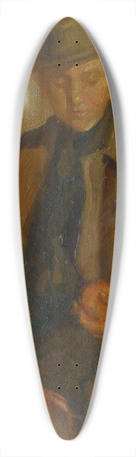 udovt Pitthordt - Boy with an Apple 39.3 inch art pintail longboard deck
