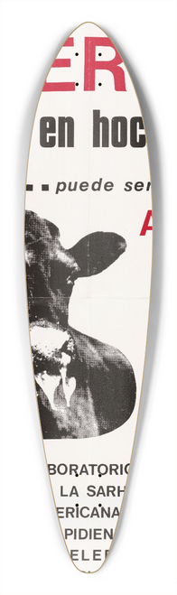 U.S. Information Agency - AFTOSA: poster warning against foot-and-mouth disease 39.3 inch art pintail longboard deck