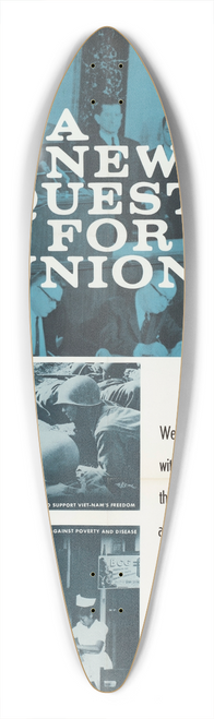 U.S. Information Agency - A New Quest for Union 39.3 inch art pintail longboard deck