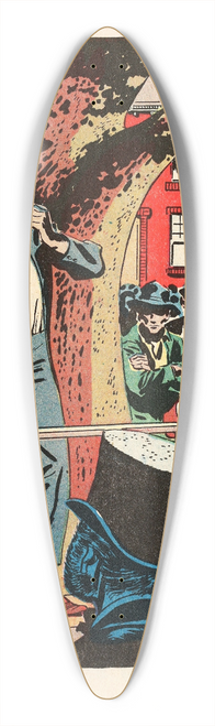 U.S. Information Agency - Legislature 39.3 inch art pintail longboard deck