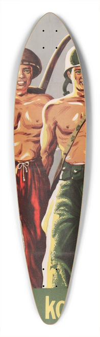 U.S. Information Agency - Together Always 39.3 inch art pintail longboard deck