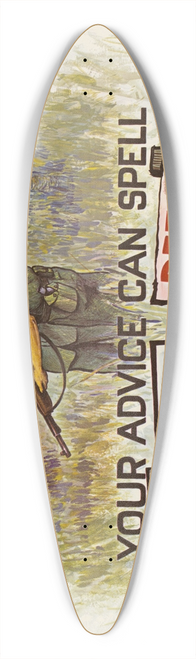 U.S. Information Agency - Your Advice Can Spell Victory or Defeat 39.3 inch art pintail longboard deck
