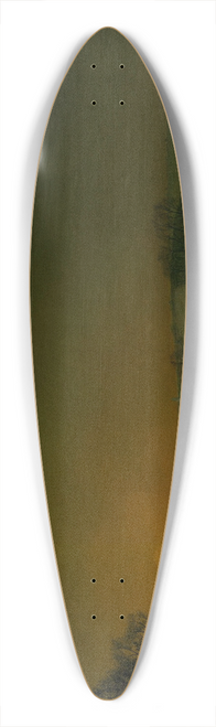 Valerius De Saedeleer - Snow in Flanders 39.3 inch art pintail longboard deck