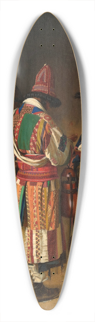 Vasily Vereshchagin - Dervishes in Festive Attire 39.3 inch art pintail longboard deck