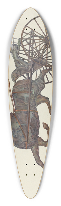 Victor F. Muollo - Copper Weather Vane 39.3 inch art pintail longboard deck