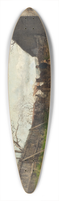Victor Forssell - Spring Landscape 39.3 inch art pintail longboard deck