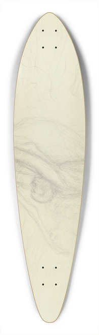 Victor Mller - Eine junge Frau neben einer leblosen Gestalt, den Tod flehendlich umarmend. 39.3 inch art pintail longboard deck