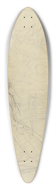 Victor Mller - In ihrem Sessel zusammengesunkene Frau, in der Linken einen Brief haltend, eine weitere, stehende Gestalt hinter ihr 39.3 inch art pintail longboard deck