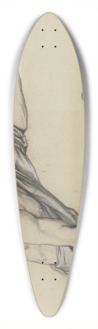 Victor Mller - Kniender Bettler, die Linke austreckend, daneben ein einzelner Fu, aus dem Gastmahl des Reichen 39.3 inch art pintail longboard deck