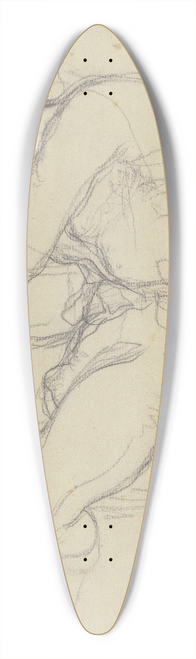 Victor Mller - Mann am Tisch sitzend, den Kopf aufgesttzt 39.3 inch art pintail longboard deck