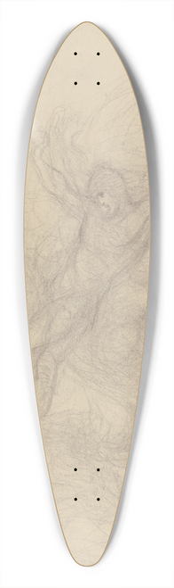 Victor Mller - Mnnlicher und weiblicher Akt auf rasendem Pferd 39.3 inch art pintail longboard deck