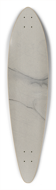 Victor Mller - Right foot 39.3 inch art pintail longboard deck
