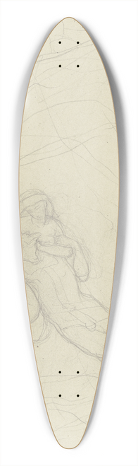 Victor Mller - Titania and Bottom 39.3 inch art pintail longboard deck