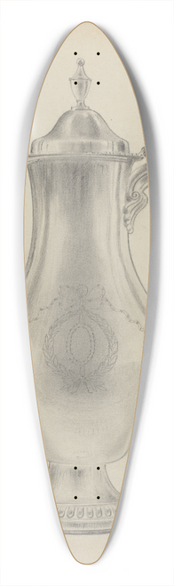 Vincent Carano - Silver Coffee Pot 39.3 inch art pintail longboard deck