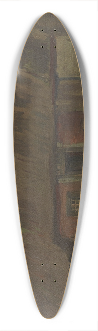 Vincent van Gogh - Cottage with Peasant Woman Digging 39.3 inch art pintail longboard deck