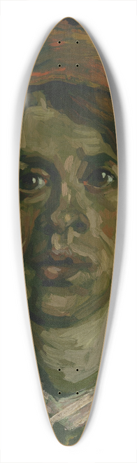 Vincent van Gogh - Head of a woman 39.3 inch art pintail longboard deck