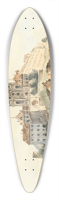 Vincenz Hawlicek - Melk Abbey, On The Danube 39.3 inch art pintail longboard deck