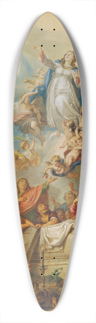 Vinzenz Fischer - The Assumption of Mary 39.3 inch art pintail longboard deck