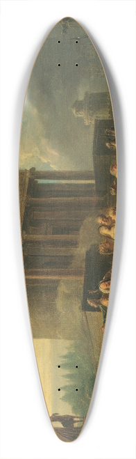 Vinzenz Fischer - The Sacrifice Of Iphigenia 39.3 inch art pintail longboard deck