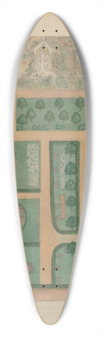 Virginia Richards - Parmentier Grounds 39.3 inch art pintail longboard deck