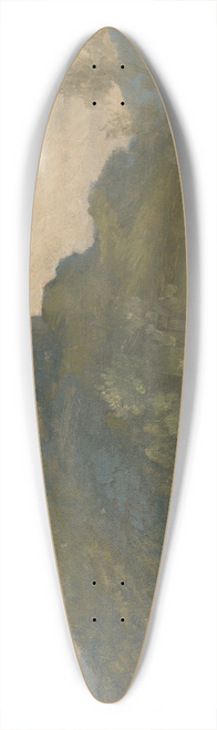 Vojtech Angyal - Ruins of the ov Castle 39.3 inch art pintail longboard deck