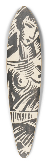 Wacaw Wsowicz - Dziewczyna z owocami 39.3 inch art pintail longboard deck
