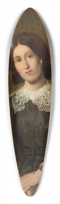 Wadysaw uszczkiewicz - Portrait of Lucyna uszczkiewicz, artists sister 39.3 inch art pintail longboard deck