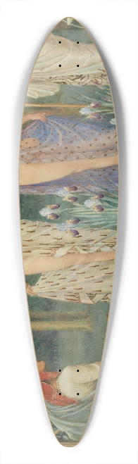 Walter Crane - The Judgment of Paris 39.3 inch art pintail longboard deck